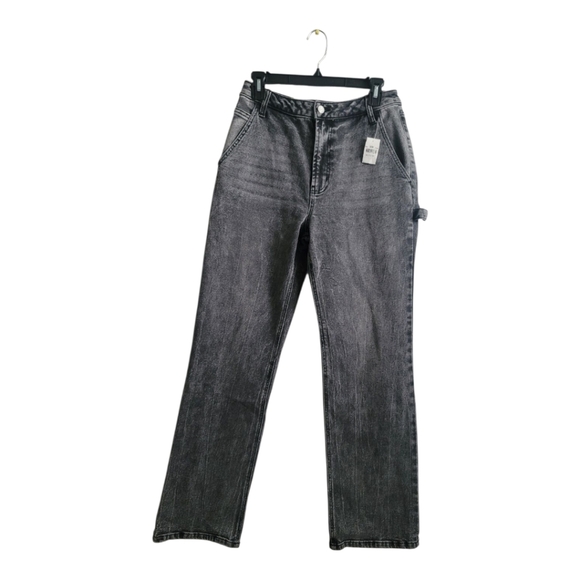 AFRM Gray Straight Leg High-Rise Utility Jeans Classic Style | Size 26 X 30 - Picture 8 of 15